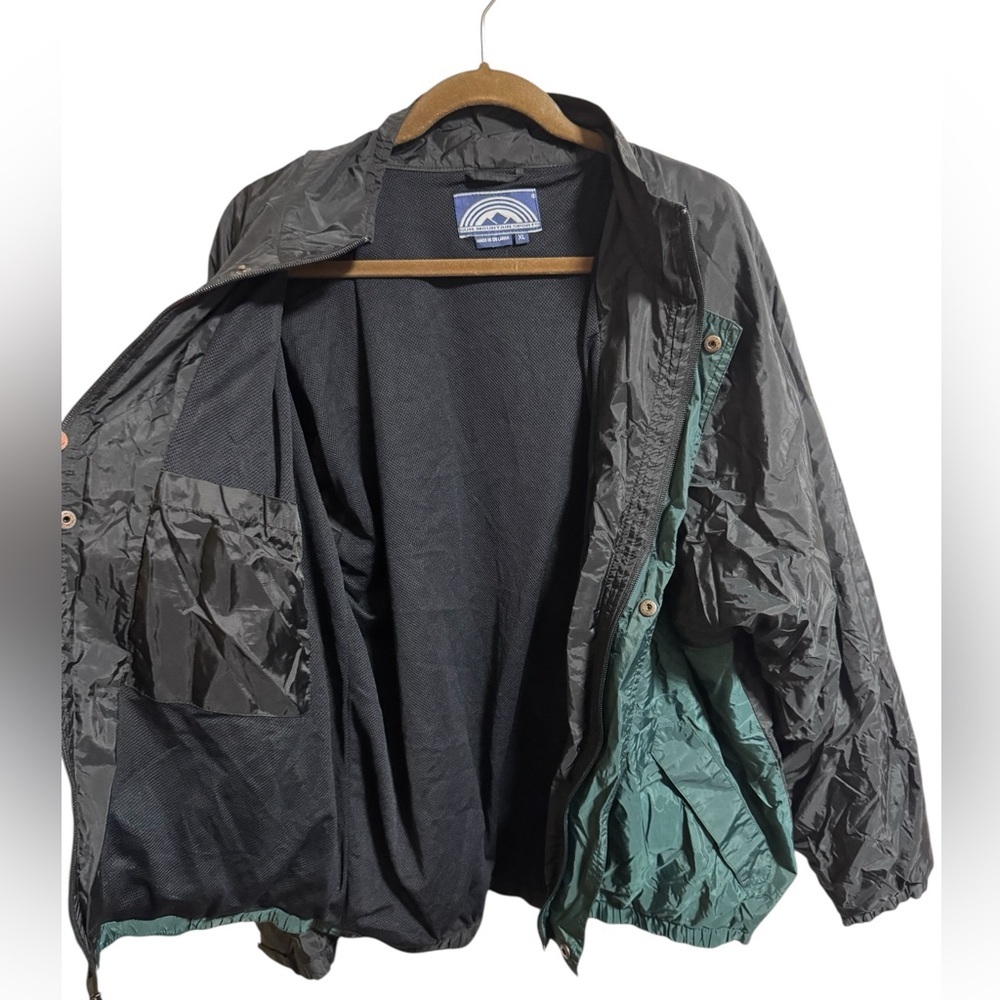 Sun Mountain Sports Windbreaker Jacket Black/Green XL - Picture 2 of 10